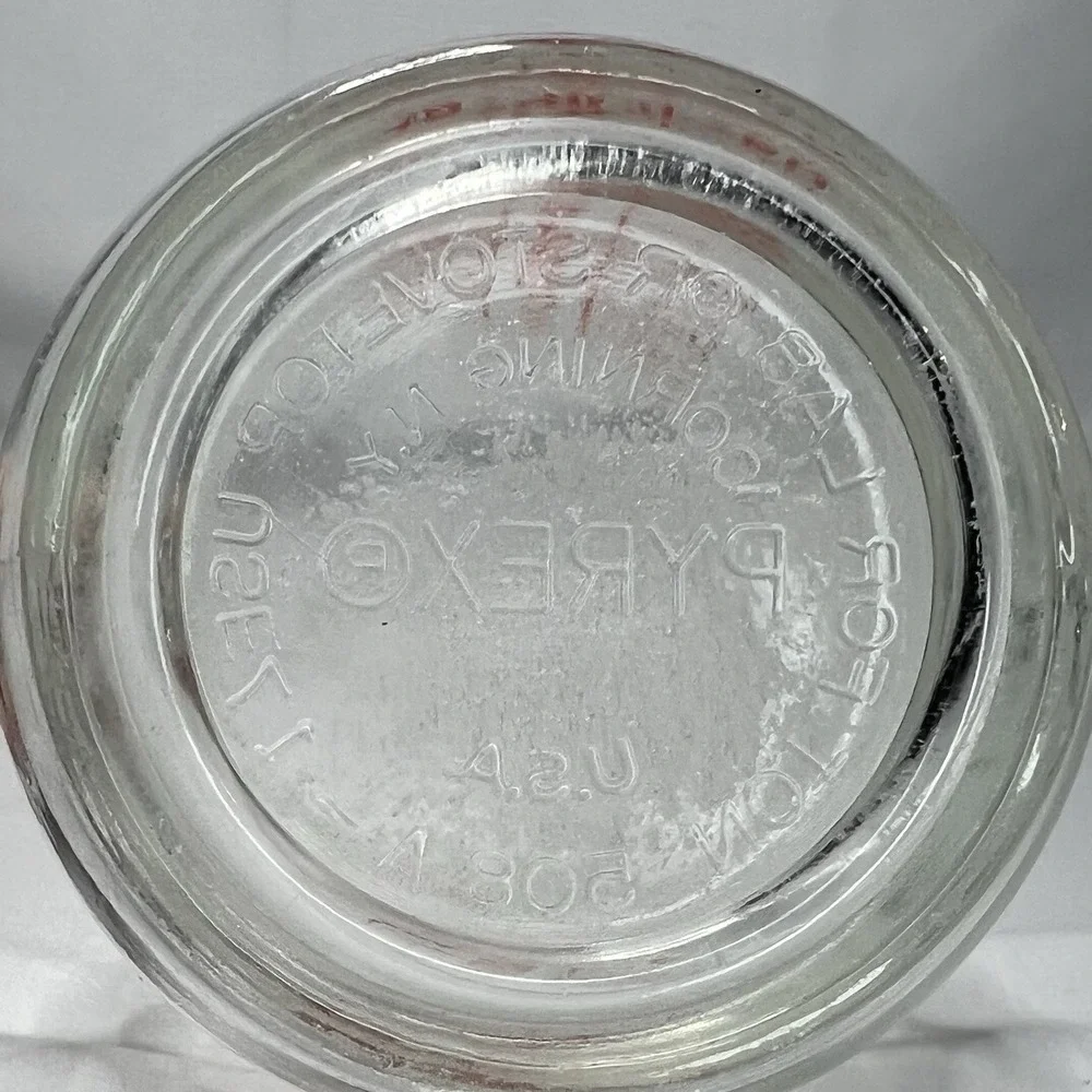 Vintage Pyrex 1 Cup‎ 8oz Glass Measuring Cup Red Lettering 250mL Metric USA 508